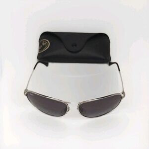 Ray Ban Aviator Sunglasses Silver With Case  A-001
